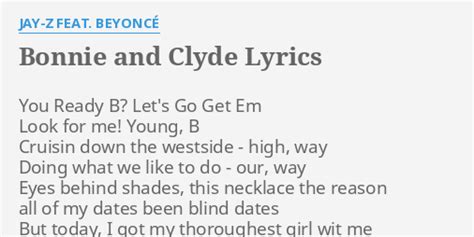 beyonce jay z bonnie and clyde lyrics